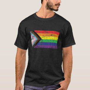 Gay Pride LGBQ Rainbow Flag Trans-Gender Proud All T-Shirt