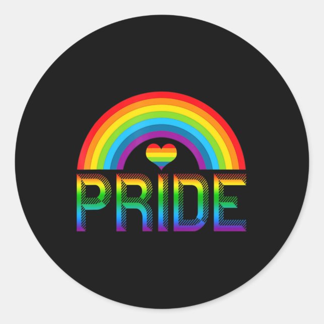 Gay Pride  LGBT Awareness Month 2022  Classic Round Sticker (Front)