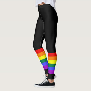 Gay Pride LGBT Colorful Rainbow Leggings
