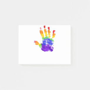 Gay Pride LGBT Lesbian Rainbow Flag Post-it Notes