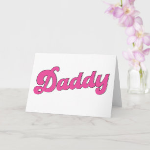 Gay Pride LGBT Pink Bear Gay Daddy  Card