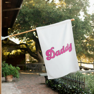 Gay Pride LGBT Pink Bear Gay Daddy  House Flag