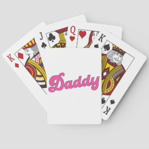Gay Pride LGBT Pink Bear Gay Daddy  Poker Cards