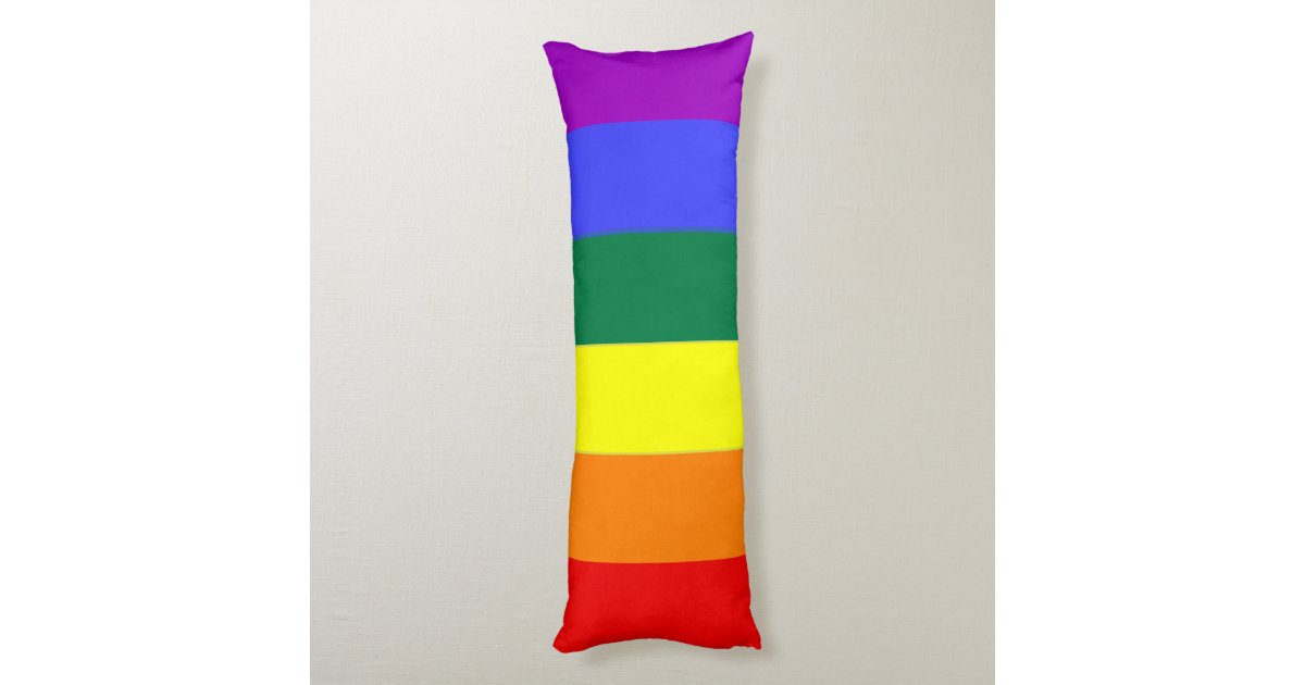 Gay Pride Lgbt Rainbow Flag Body Pillow Zazzle