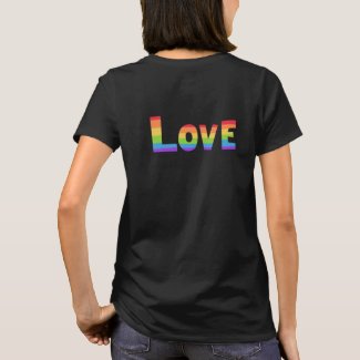 Gay Pride LGBT rainbow flag Love is Love LGBTQ