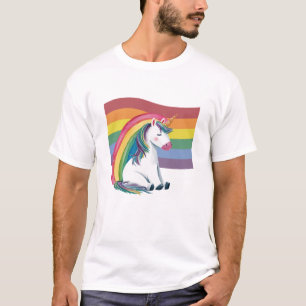 Gay Pride LGBT Rainbow Unicorn T-Shirt