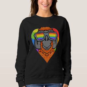 Gay Pride LGBT Rainbow -Urangutan Monkey - LGBT He Sweatshirt