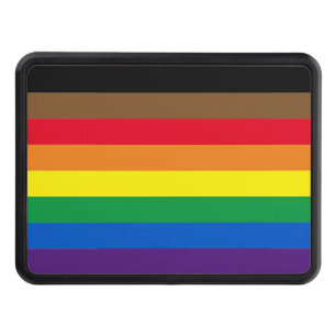 Gay Pride lgbtq diversity inclusive rainbow flag Hitch Cover