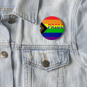 Gay Pride LGBTQ+ Progress Advocacy Button