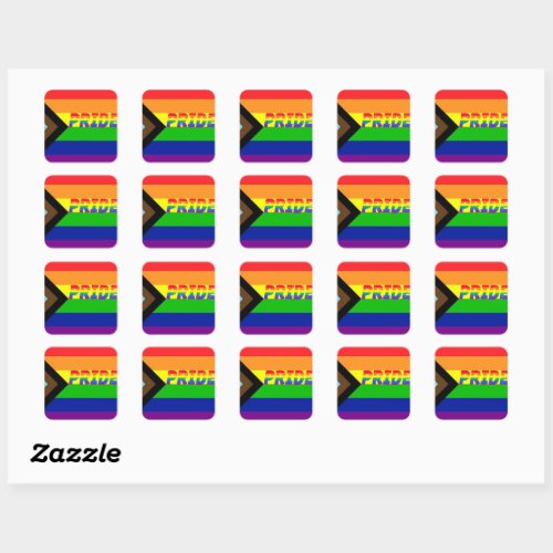 Gay Pride LGBTQ Progress Advocacy  Stickers