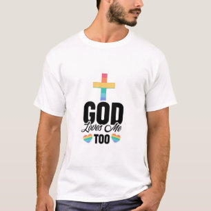 Gay Pride LGBTQ Religious Christian Jesus Gift T-Shirt