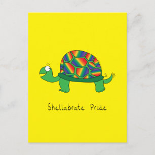 Gay Pride LGBTQ Turtle Tortoise Postcard
