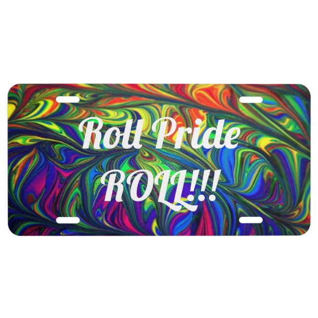Gay Pride License Plate (Front)