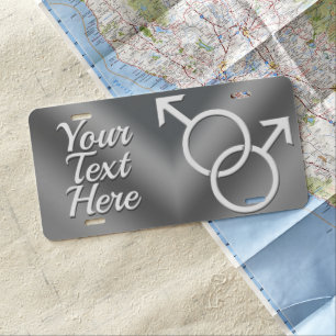 Gay Pride License Plate Personalize GBLT Plates