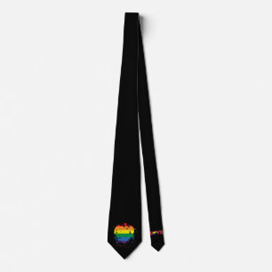 Gay Pride Love Hearts Neck Tie