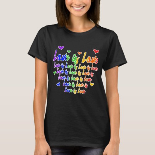 Gay Pride Love Is Love Couples T_shirt LGBTQ Ally