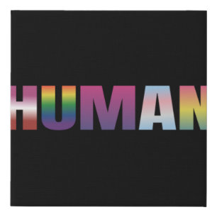 Gay Pride Love is Love LGBT Rainbow Flag Colors Sp Faux Canvas Print