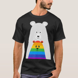 Gay Pride Mama and Baby Bear Gift Lesbian Son Dau T-Shirt