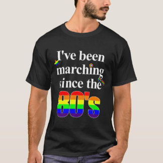 Gay Pride Marching LGBT Eighties T-Shirt