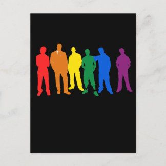 GAY PRIDE MEN POSTCARD