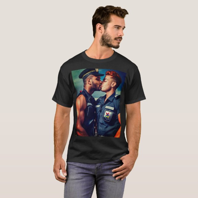 Gay Pride Men's T-shirt (Front Full)