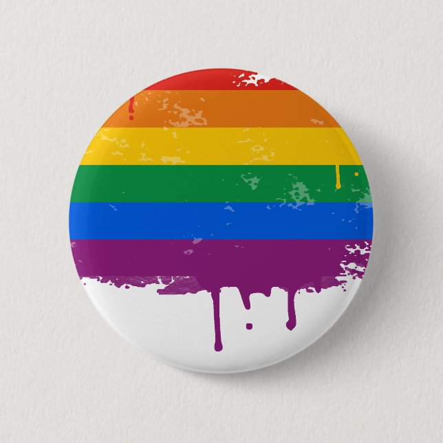 Gay Pride Merchandise Pinback Button (Front)