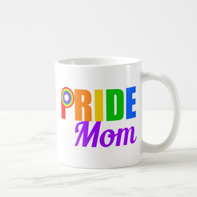 Gay Pride Mom Coffee Mug (Right)
