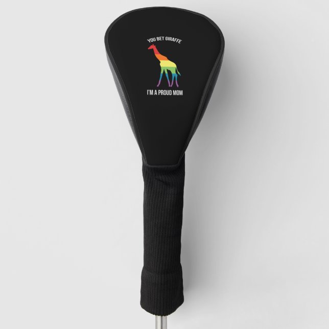 Gay Pride Mom LGBT Golf Head Cover (Front)
