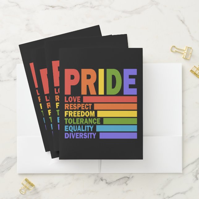 Gay Pride Month LGBT Pocket Folder (In Situ)