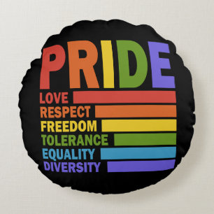 Gay Pride Month LGBT Round Pillow