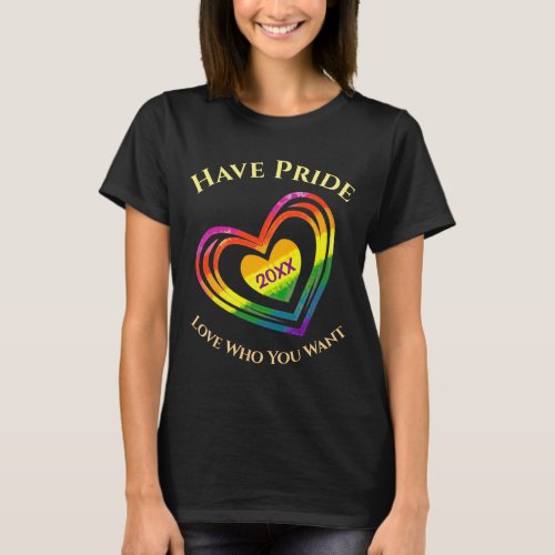 Gay Pride Month LGBTQ Love Who You Want Custom T_Shirt