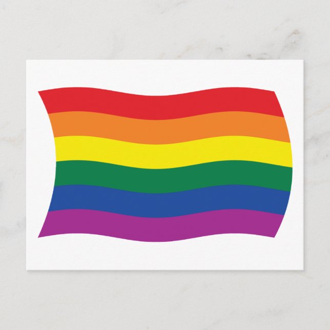 Gay Pride Movement Flag Postcard (Front)