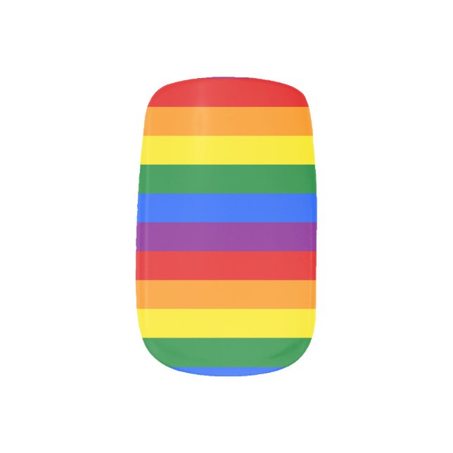 Gay Pride Nails Minx Nail Art (Right Thumb)