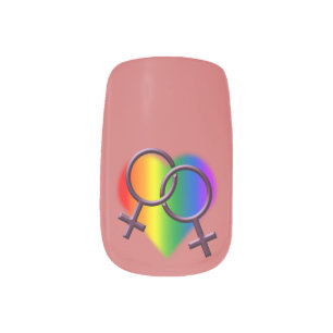 Gay Pride Nails Rainbow Love Fingernail Minx Nail Wraps