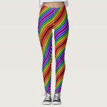 Gay Pride Neon Rainbow Leggings<br><div class="desc">Gay pride rainbow flag colors with a bright neon glow.</div>
