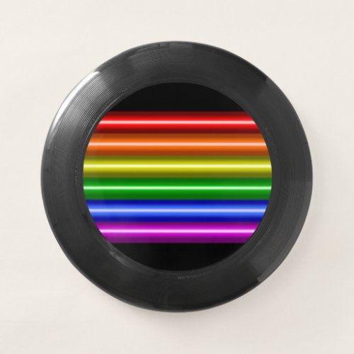 Gay Pride Neon Rainbow Wham_O Frisbee