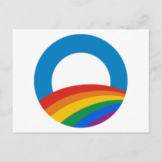 Gay Pride Obama Postcard