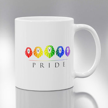 Gay Pride Of Lions - Lgbt Coffee Mug by SpoofTshirts at Zazzle
