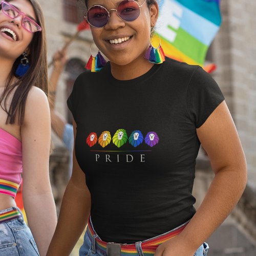 Gay Pride _ of Lions _ LGBT Rainbow T_Shirt