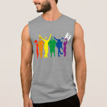 Gay Pride Parade People Rainbow Graphic Sleeveless Shirt Gay Pride Parade People Rainbow Graphic Sleeveless Shirt