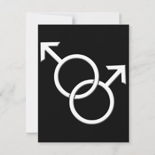 Gay Pride Party Invitations Same-Sex Love Cards