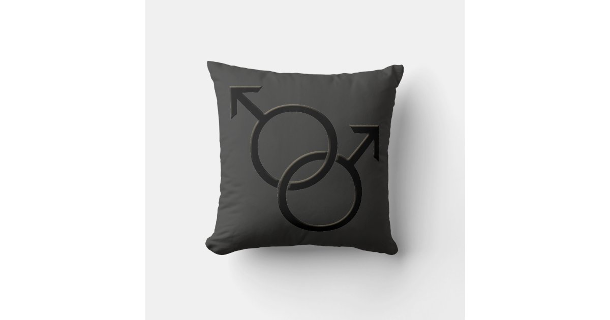Gay Pride Pillow Man Love Throw Pillows & Gifts Zazzle