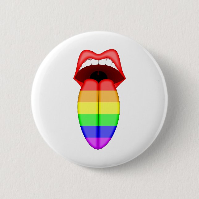 Gay Pride Pinback Button (Front)