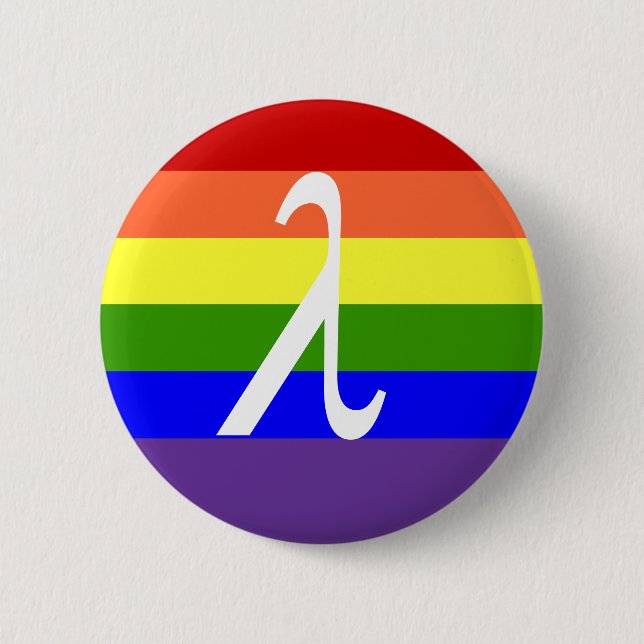 Gay Pride Pinback Button (Front)