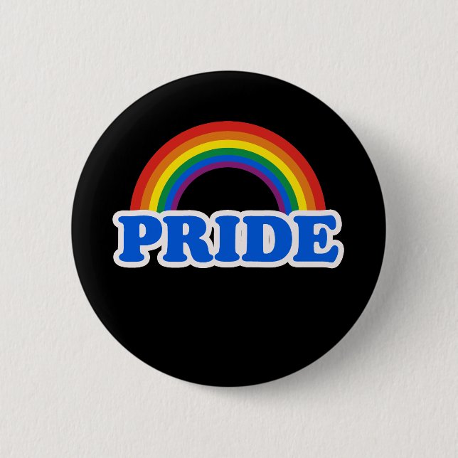 GAY PRIDE PINBACK BUTTON (Front)