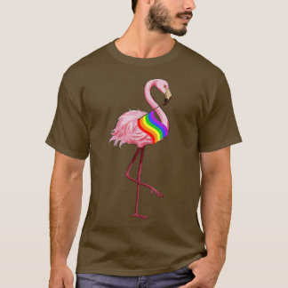 Gay Pride Pink Flamingo LGBT Pride Month T-Shirt