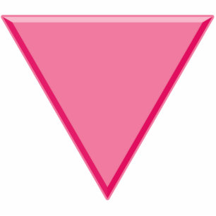 Gay Pride Pink Triangle Statuette