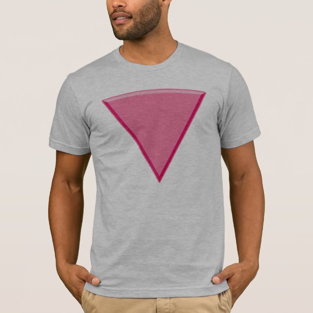 Gay Pride Pink Triangle T-Shirt (Front)