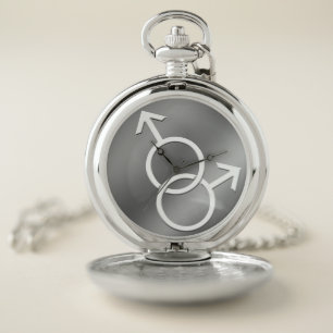 Gay Pride Pocket Watch Custom Man Love Watches