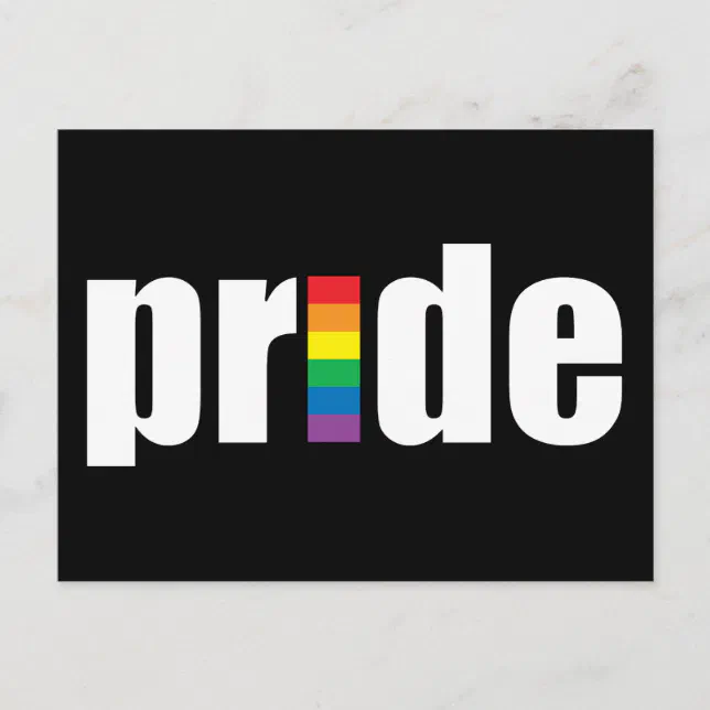 Gay Pride Postcard | Zazzle